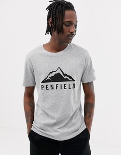 Серая меланжевая футболка с логотипом Penfield Augusta-Серый