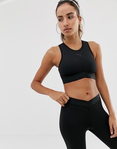 Черный кроп-топ Puma active essentials