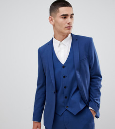 Синий приталенный пиджак Noak-Голубой