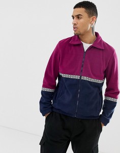 Флисовая куртка на молнии Another Influence-Фиолетовый