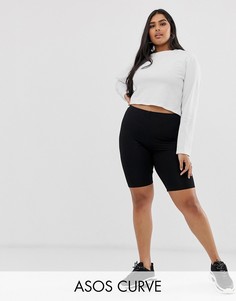 Леггинсы-шорты ASOS DESIGN Curve-Черный