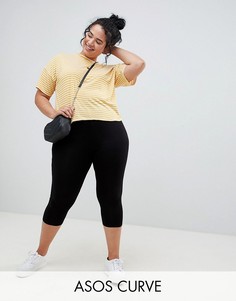 Леггинсы ASOS DESIGN Curve-Черный