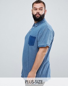 Футболка-поло в полоску Replika Plus-Синий