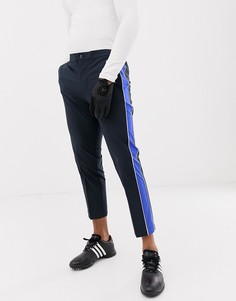 Темно-синие стретчевые брюки с лентой по бокам J.Lindeberg Golf Ivan-Темно-синий