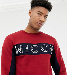 Красный свитшот с логотипом на груди Nicce эксклюзивно для ASOS