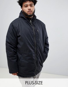 Черная куртка с капюшоном и контрастной подкладкой Replika Plus-Черный