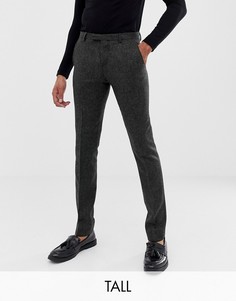 Темно-серые супероблегающие брюки Twisted Tailor-Серый