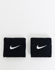 Черные напульсники с логотипом Nike Training-Черный цвет