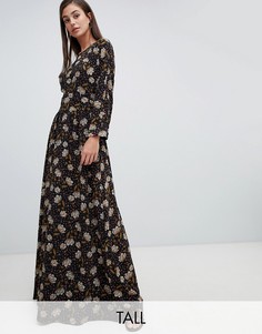 Платье макси с цветочным принтом в стиле ретро Y.A.S Tall-Мульти