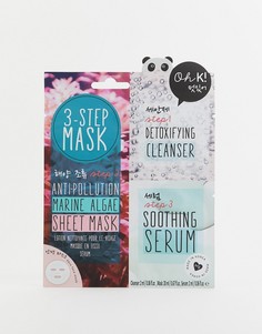 3-этапная маска для глубокого очищения лица с экстрактом морских водорослей Oh K!-Бесцветный