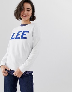 Свитшот с логотипом Lee-Белый