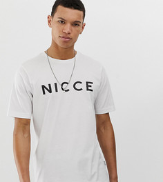 Белая футболка с логотипом Nicce-Белый