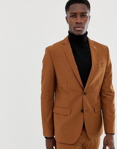 Светло-коричневый пиджак скинни Farah Henderson