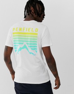 Белая футболка с принтом на спине Penfield-Белый