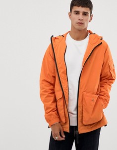 Оранжевая ветровка с капюшоном Bellfield-Оранжевый