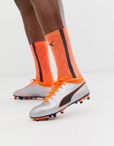 Футбольные бутсы Puma ONE 4-Оранжевый