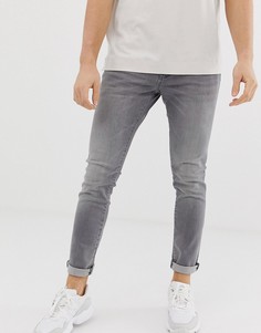 Серые джинсы скинни с заниженной талией Esprit-Серый