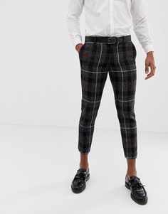 Укороченные брюки из твида Харрис Twisted Tailor-Серый