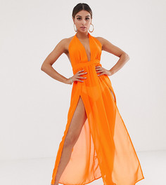 Оранжевое пляжное платье с двумя разрезами South Beach-Оранжевый