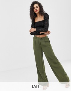 Зеленые широкие брюки Vero Moda Tall-Зеленый