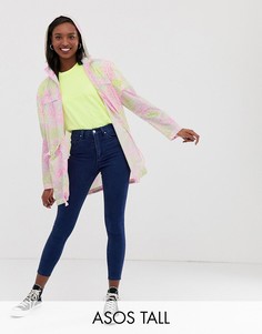 Складывающийся макинтош-дождевик со звериным принтом ASOS DESIGN Tall-Мульти