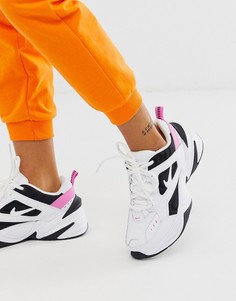 Белые/черные/розовые кроссовки Nike M2K Tekno-Белый