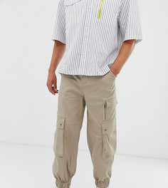Широкие брюки карго с карманами COLLUSION-Серый