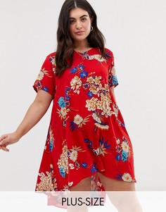 Свободное платье с V-образным вырезом AX Paris-Мульти