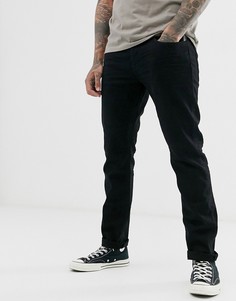 Черные джинсы слим с выбеленным эффектом Esprit-Черный