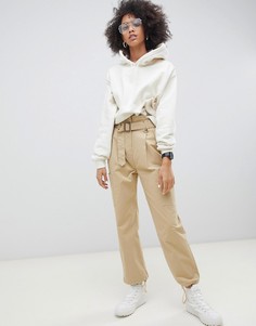 Брюки-галифе в стиле милитари ASOS DESIGN-Зеленый