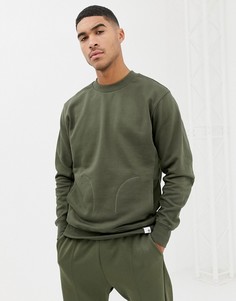 Топ оливкового цвета adidas Originals XBYO-Зеленый