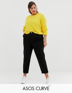 Чиносы ASOS DESIGN Curve-Черный