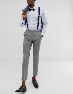 Синие подтяжки ASOS DESIGN wedding-Темно-синий