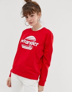 Свитшот с логотипом Wrangler-Красный