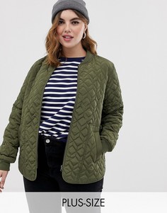 Стеганая куртка Junarose-Зеленый