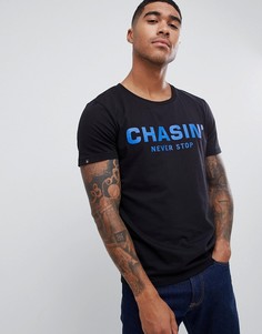 Черная футболка с логотипом Chasin-Черный Chasin