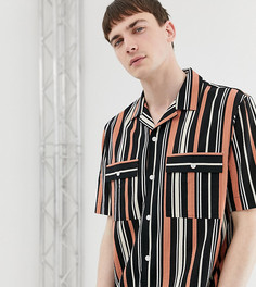 Рубашка из жатого хлопка в широкую полоску Noak-Черный цвет