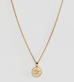 Эксклюзивное золотистое ожерелье с подвеской в виде монеты Liars & Lovers-Золотой