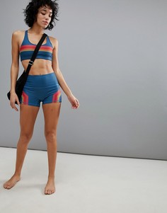 Шорты в стиле ретро для занятий йогой с полосками Pop Active by Poprageous-Мульти