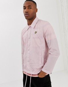 Розовая легкая спортивная куртка с логотипом Lyle & Scott-Розовый
