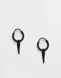 Серьги-кольца Icon Brand-Черный