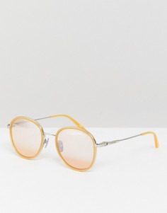Круглые солнцезащитные очки Calvin Klein CK18101S-Оранжевый