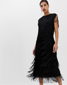 Платье миди ASOS EDITION-Черный
