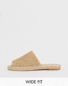 Мюли для широкой стопы с отделкой по краям Truffle Collection-Бежевый