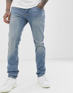 Голубые джинсы слим Esprit-Синий