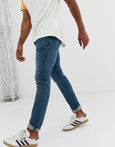 Выбеленные узкие джинсы Celio-Синий