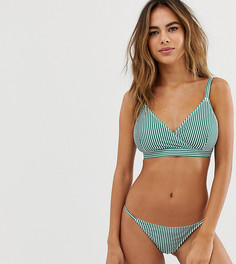 Зеленый бикини-топ с запахом Peek & Beau Fuller Bust