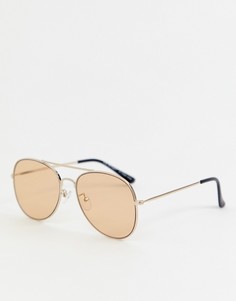 Солнцезащитные очки‑авиаторы в золотистой оправе AJ Morgan-Золотой
