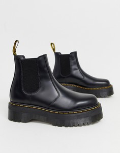 Черные ботинки челси на платформе Dr Martens 2976 Quad-Черный цвет