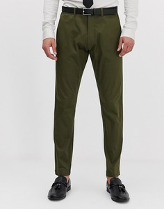Узкие брюки цвета хаки Esprit-Зеленый